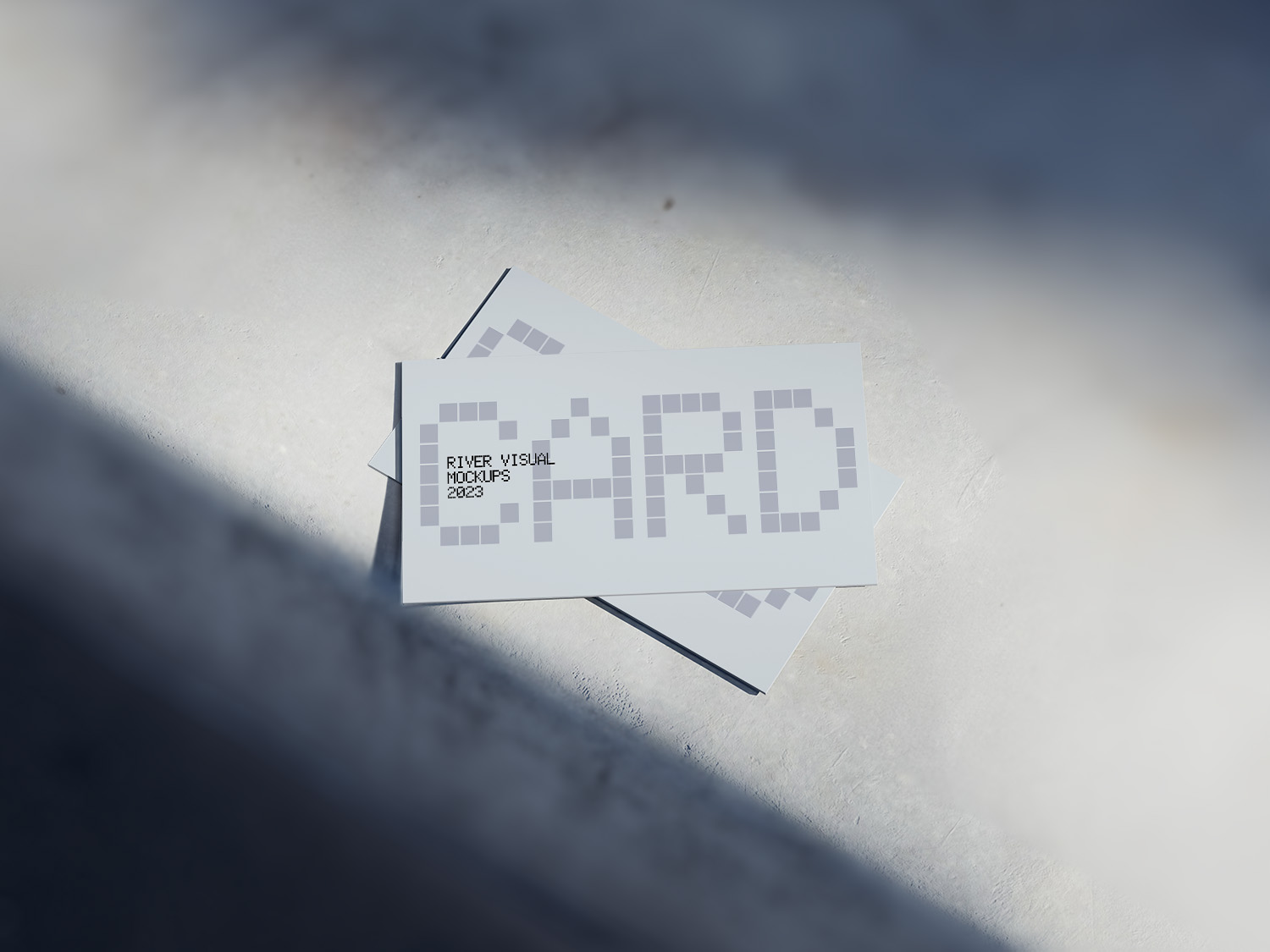 Side Road Business Card Free Mockup