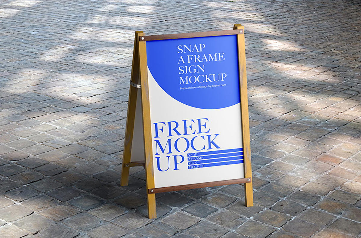 Snap a Frame Sign Free Mockup