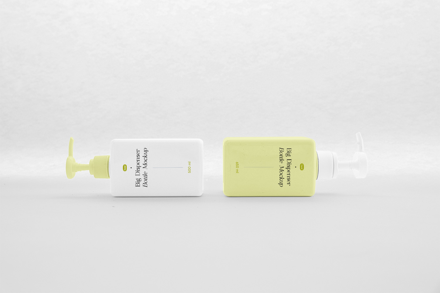 Square Dispenser Bottle Free Mockups