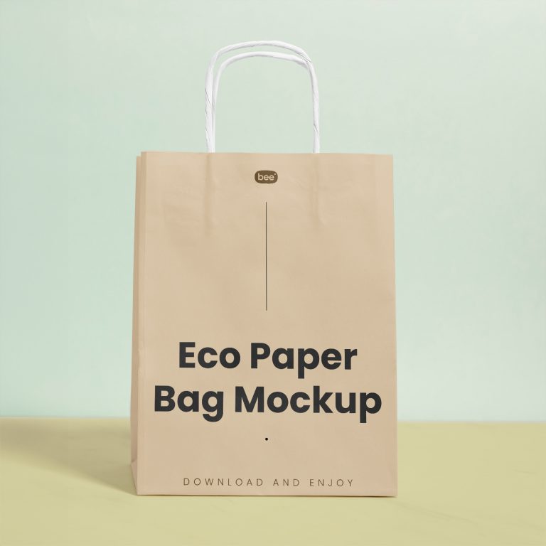 Standing Shopping Bag Free Mockup