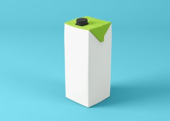 Tetra Pak 1L Package Free Mockup