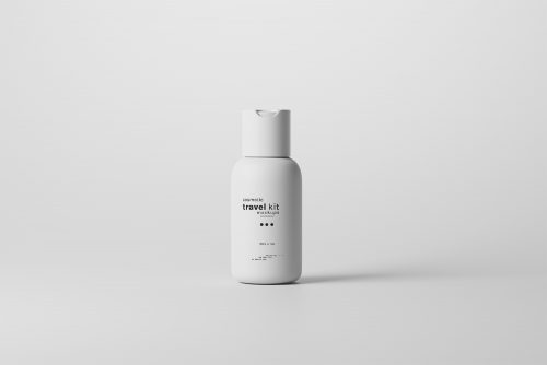 Travel Size Cosmetic Bottle Free Mockup