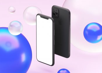 Abstract iPhone 12 Free Mockup