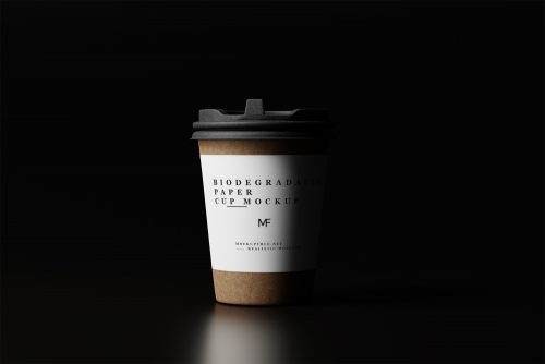 Biodegradable Paper Cup Free Mockups