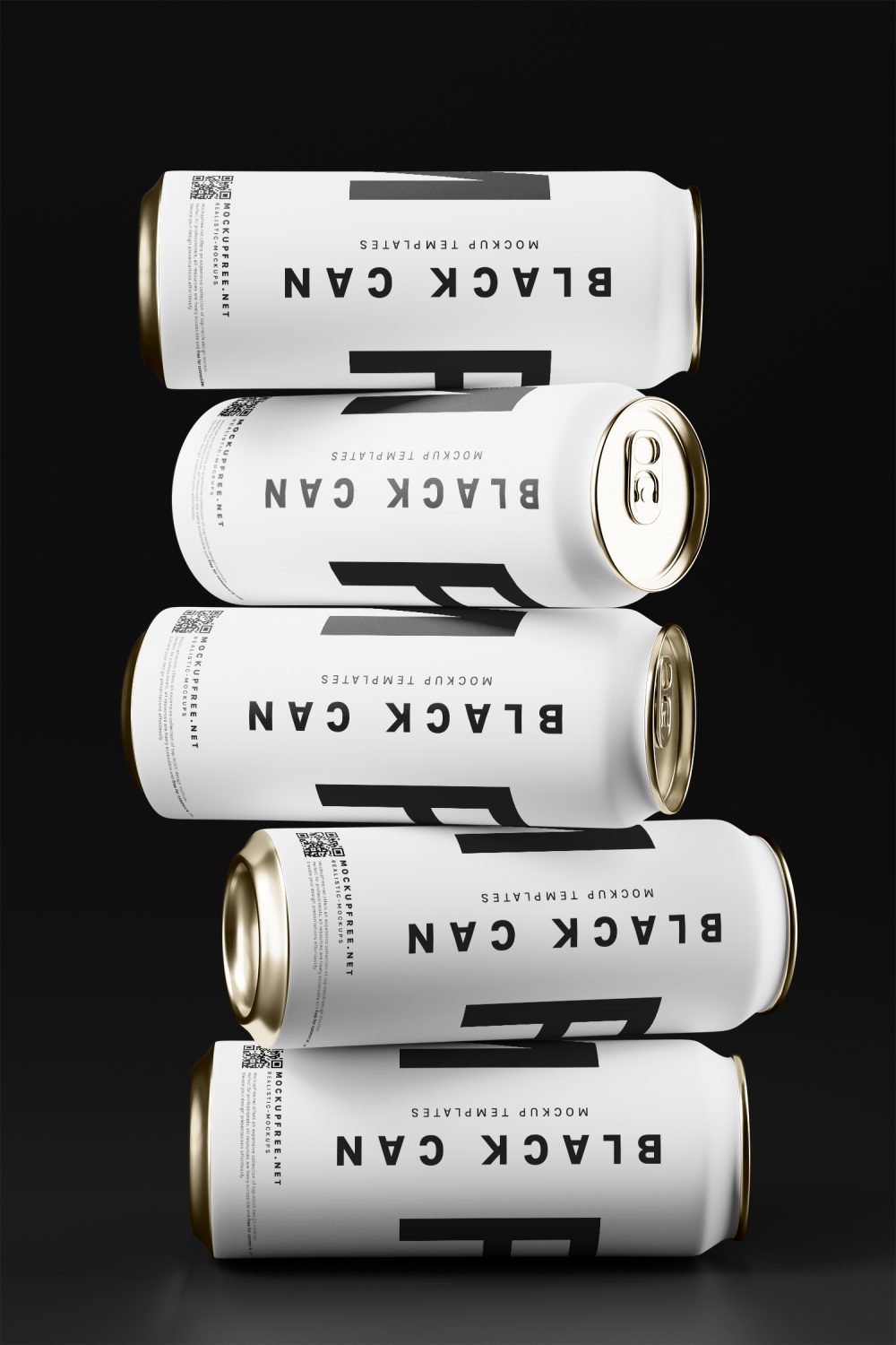 Black Soda Aluminum Can Free Mockup Collection