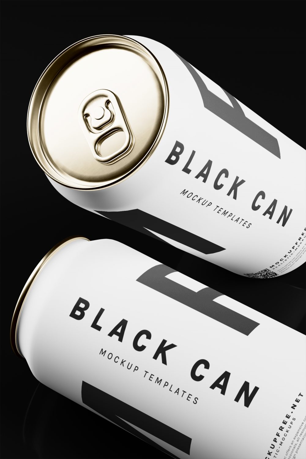 Black Soda Aluminum Can Free Mockup Collection