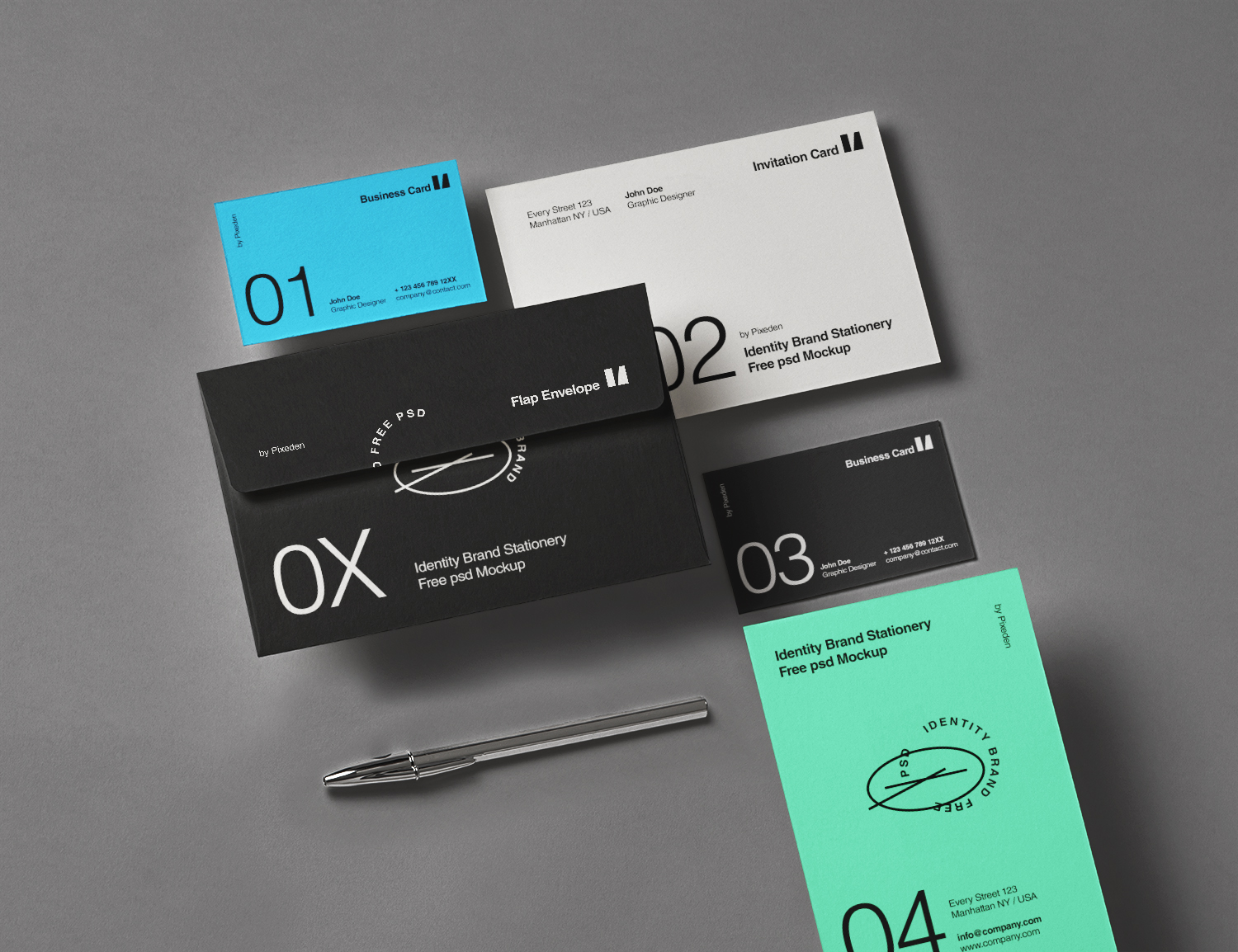 Branding Identity Stationery Free Mockup