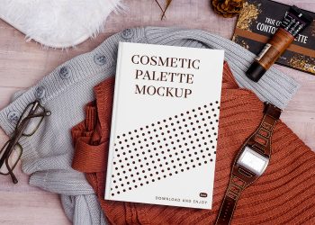 Cosmetic Palette Box Free Mockup