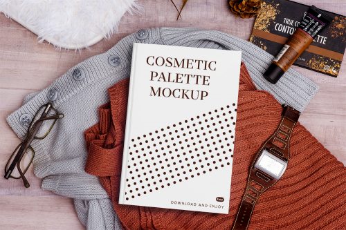 Cosmetic Palette Box Free Mockup