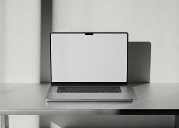 Falk Industrial Macbook Free Mockup