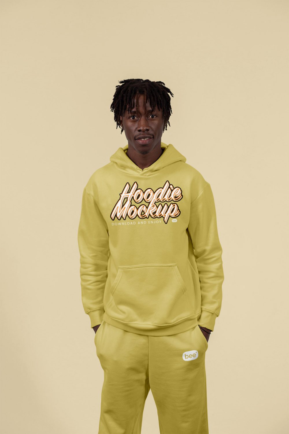 Hoodie with Sweatpants Free Mockup