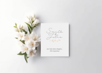 Invitation Card Free Mockup