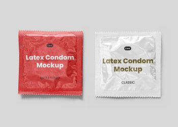Lying Condom Free Mockups