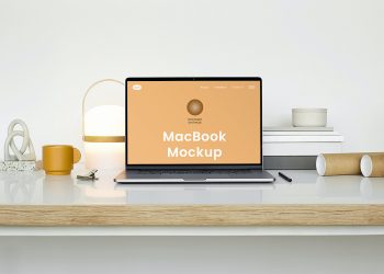 MacBook Front View Free Mockup