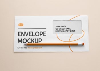 Rectangle Envelope Free Mockup
