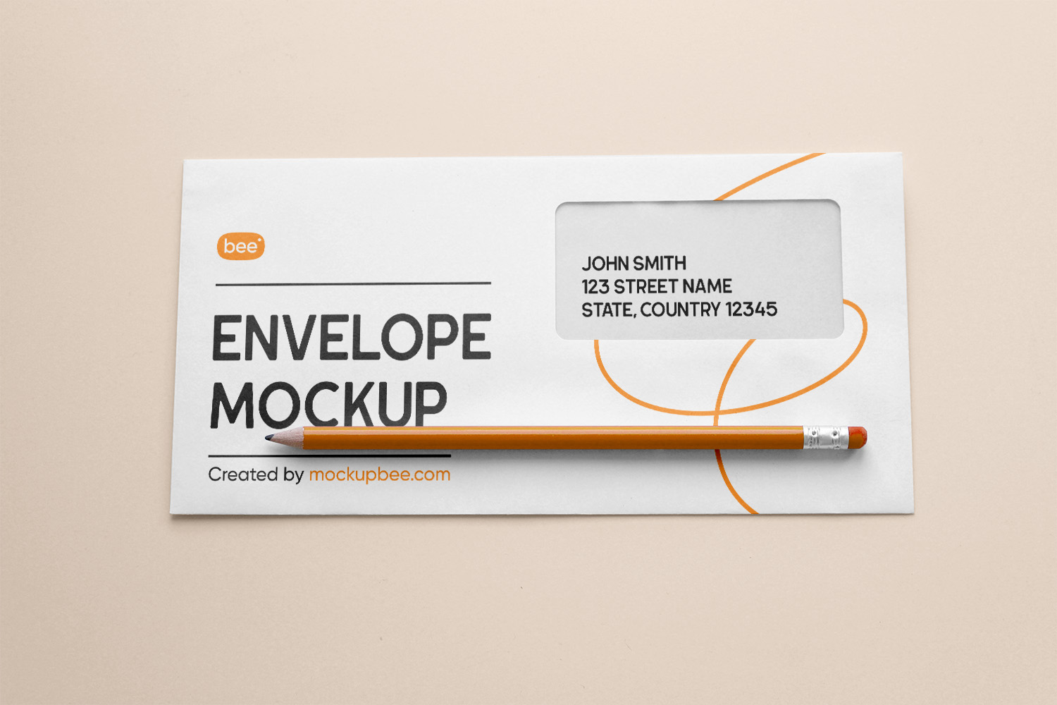 Rectangle Envelope Free Mockup