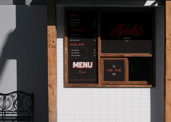 Restaurant Facade Free Mockup