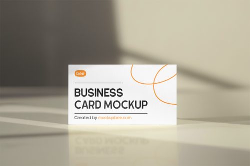 Standing Business Card Free Mockup