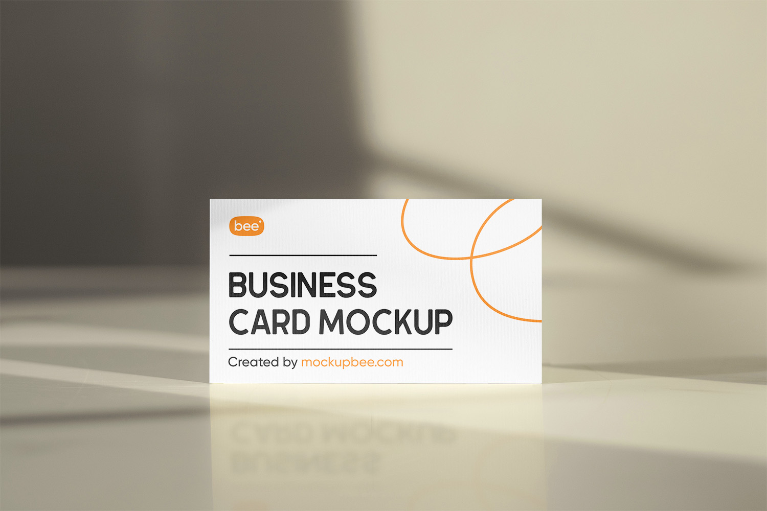 Standing Business Card Free Mockup