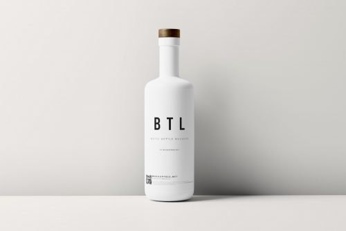 White Matte Bottle Free Mockups