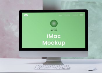 iMac Retina Screen Free Mockup