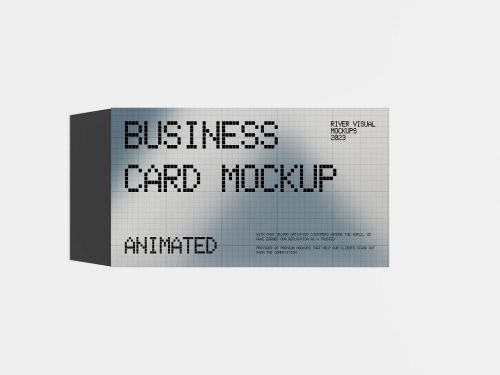 Animated Business Card Free Mockup