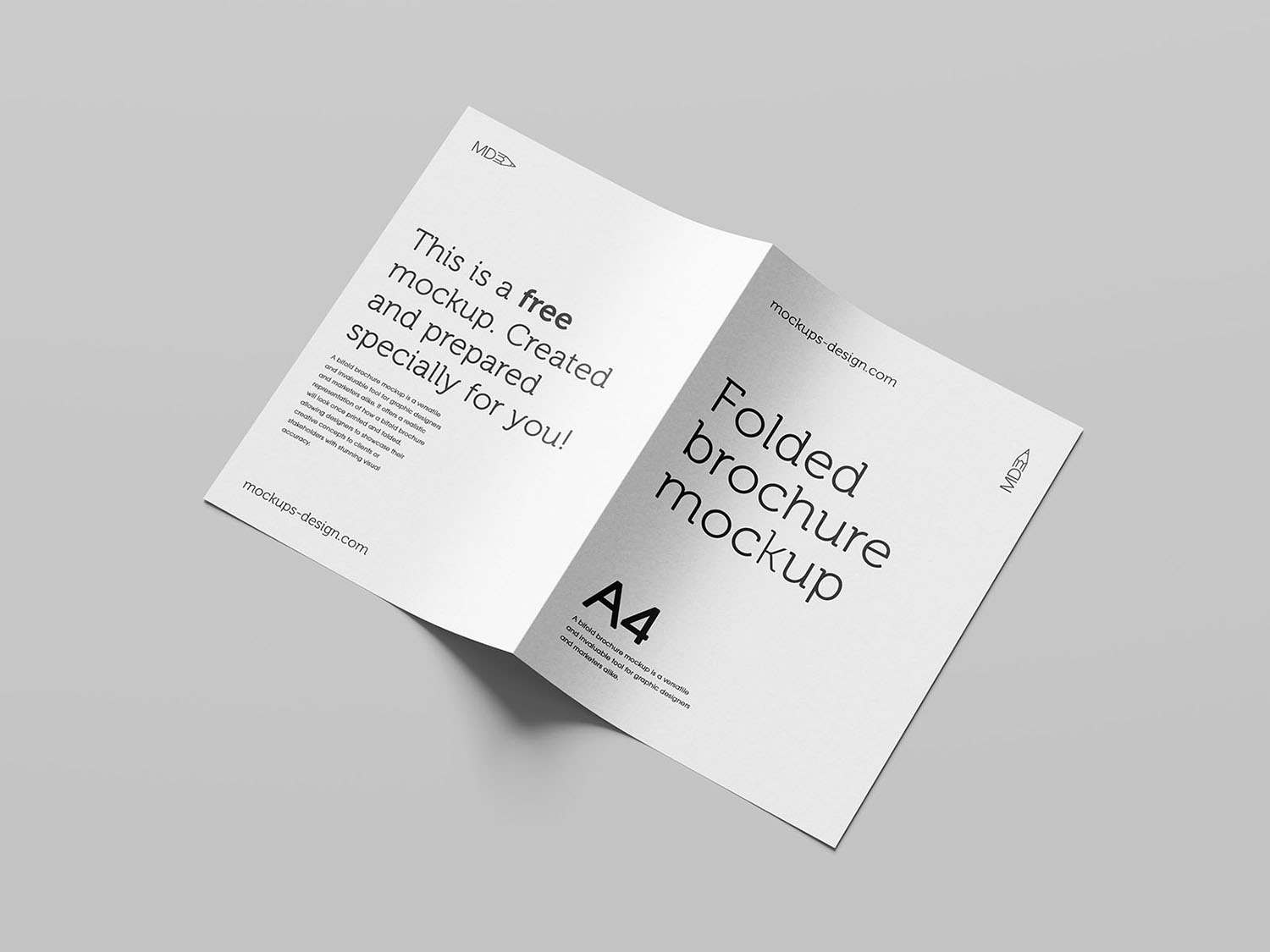 Bi-Fold Brochure Free Mockup