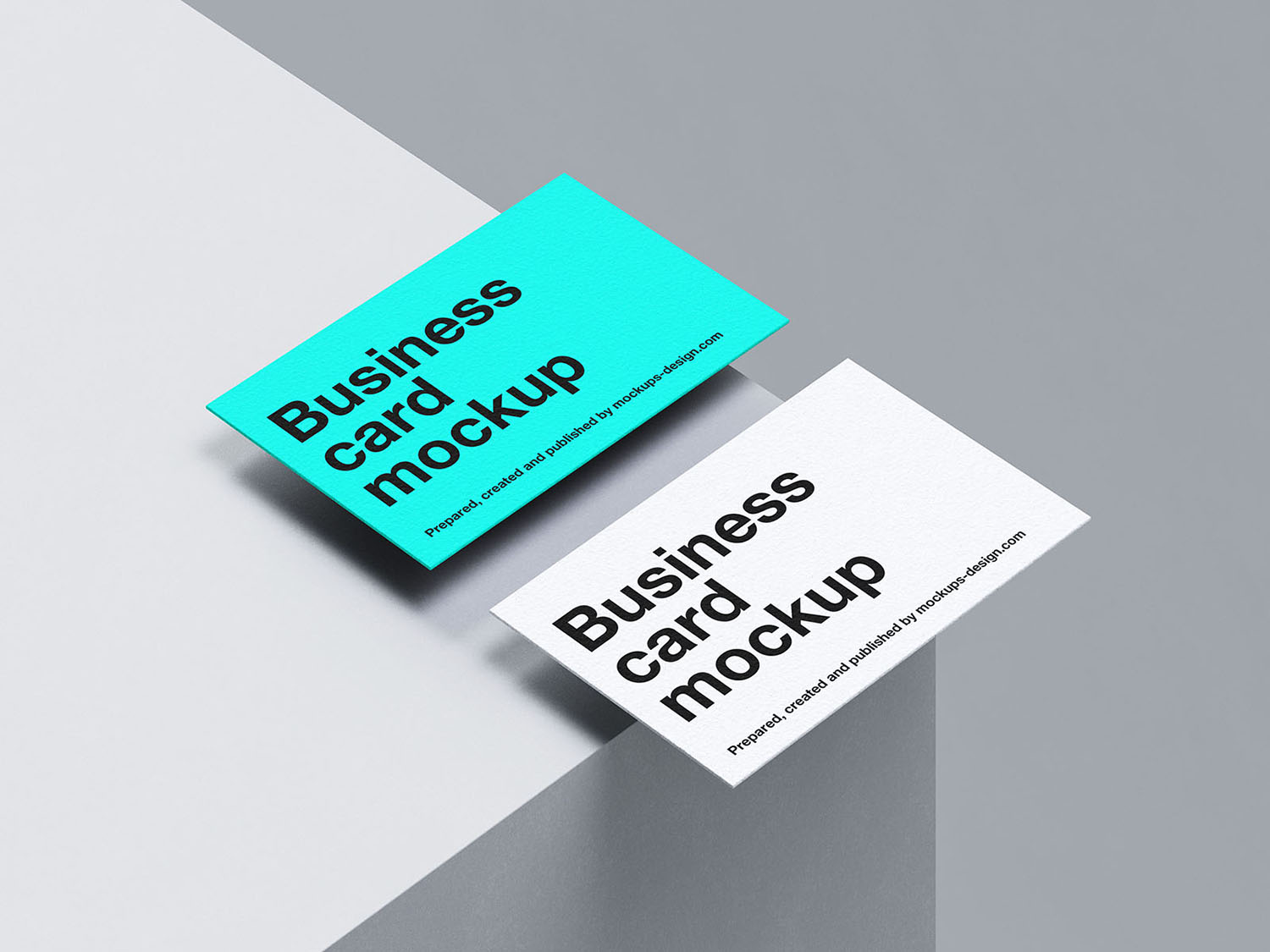 Clean and Minimal Business Cards Free Mockup