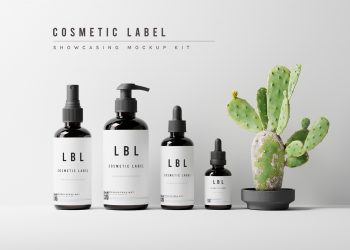 Cosmetic Label Showcasing Free Mockups