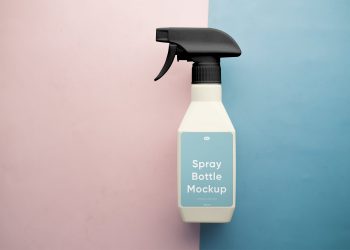 Detergent Spray Bottle Free Mockup