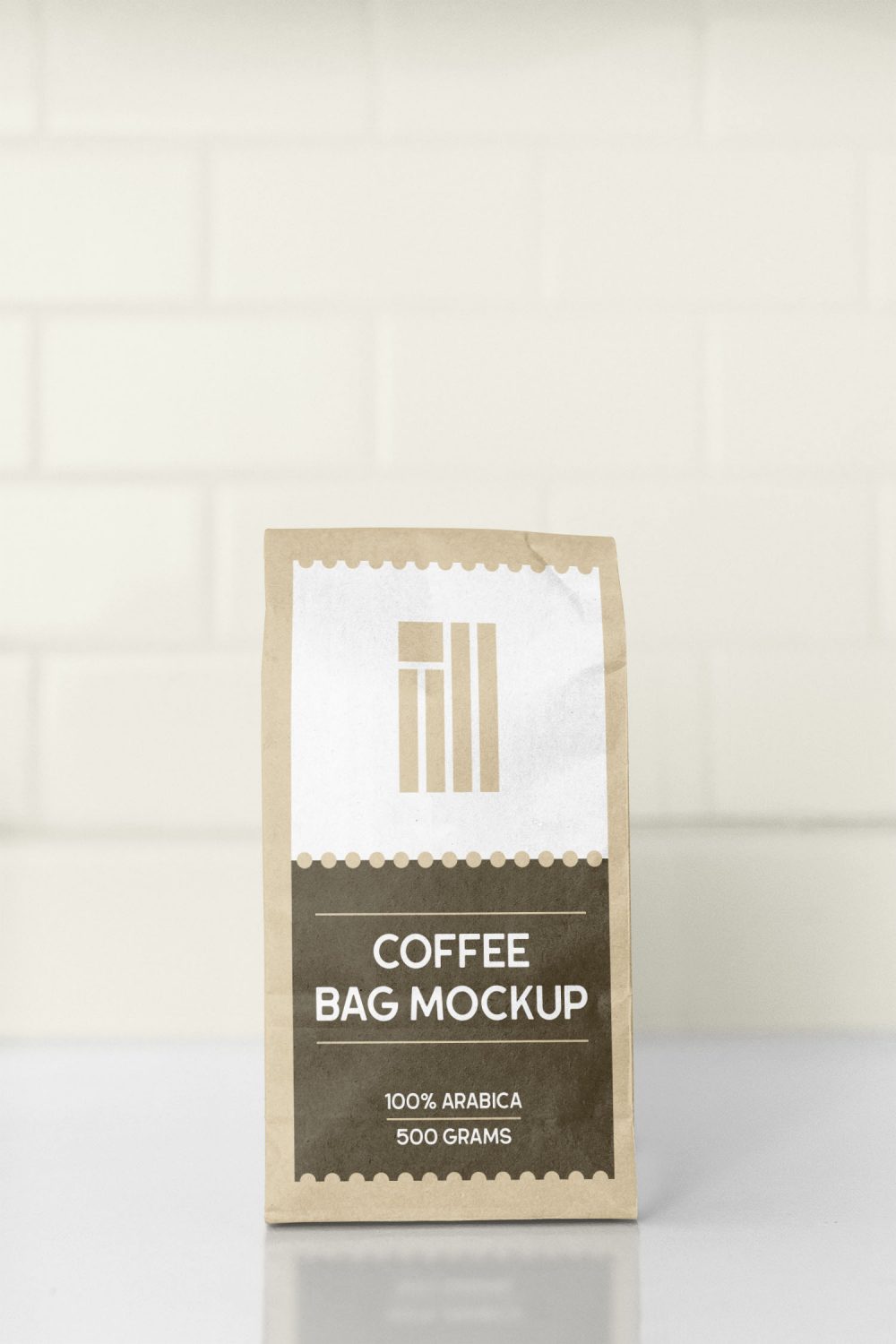 Eco Paper Coffee Bag Free Mockup