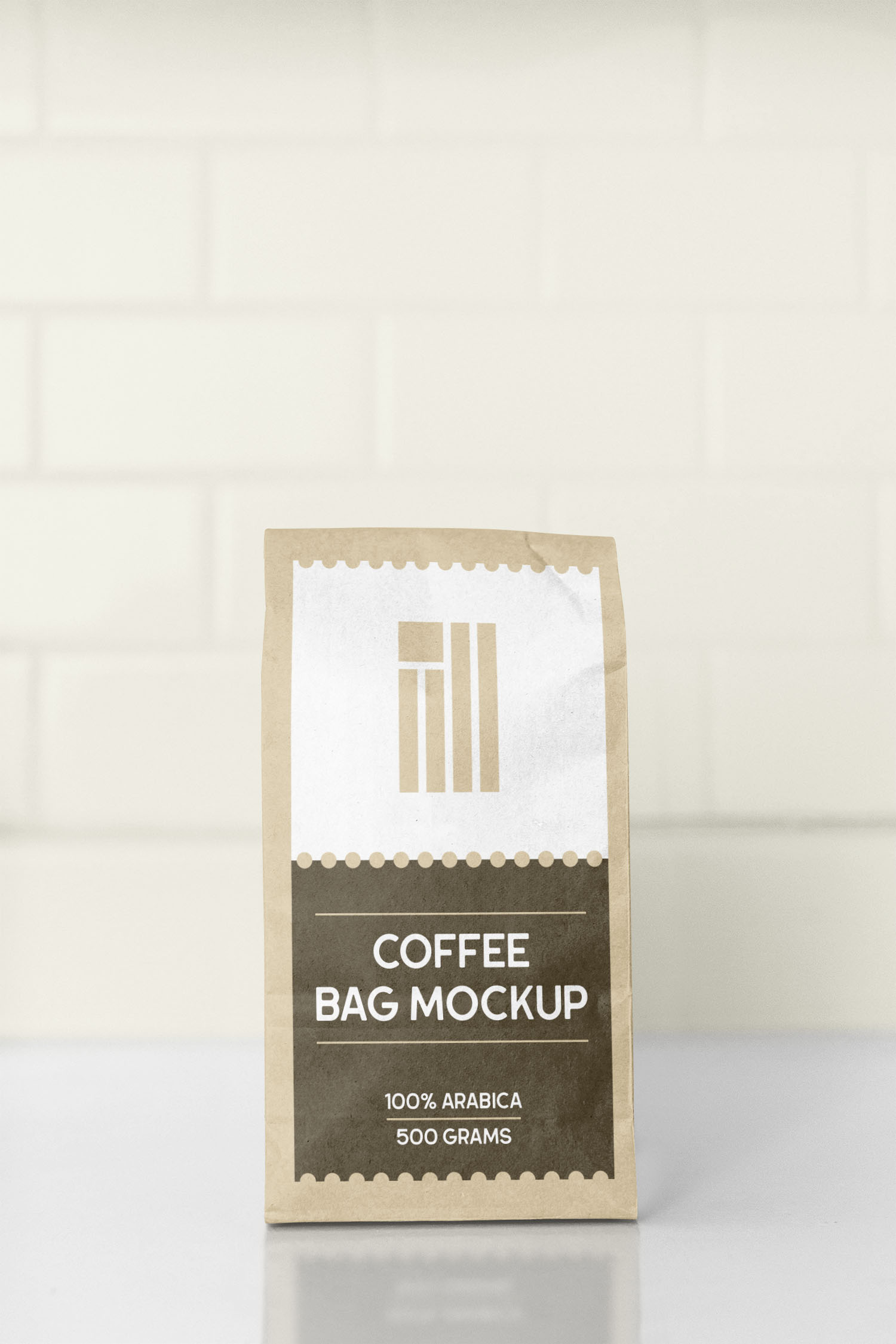 Eco Paper Coffee Bag Free Mockup