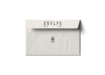 Half Open Envelope Free Mockup