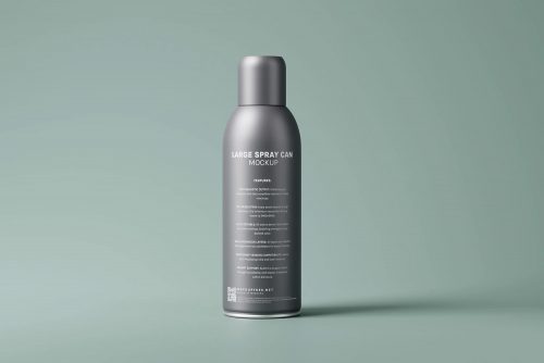 Large Cosmetic Spray Can Free Mockups