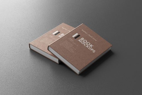 Leather Hard Cover Book Free Mockup