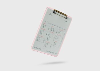 Levitating Menu Free Mockup