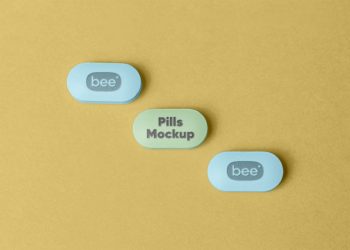 Medicine Pills Free Mockup