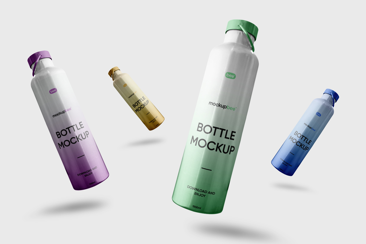 Metal Bottle Free Mockup