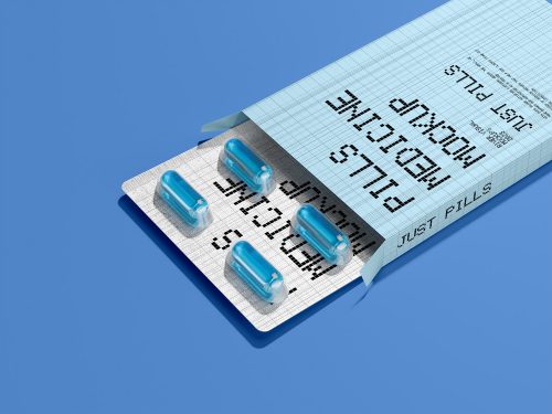 Pills Packaging Free Mockup