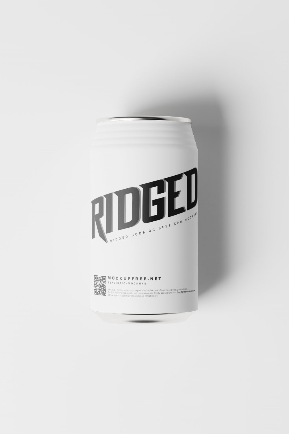 Ridged Aluminum Can Free Mockups