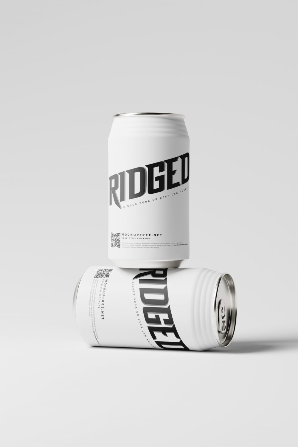 Ridged Aluminum Can Free Mockups