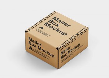 Small Mailer Box Free Mockup