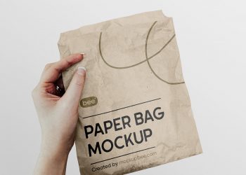 Square Food Bag Free Mockup