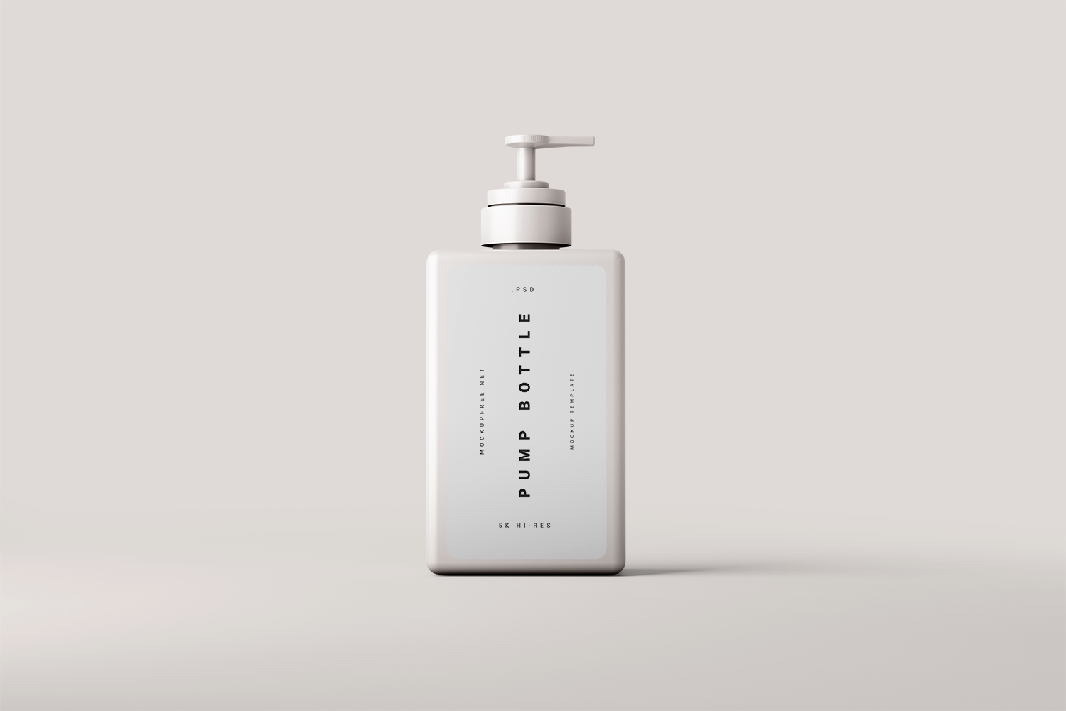 Square Pump Bottle Free Mockups