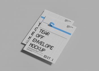 Tear off Envelope Free Mockup