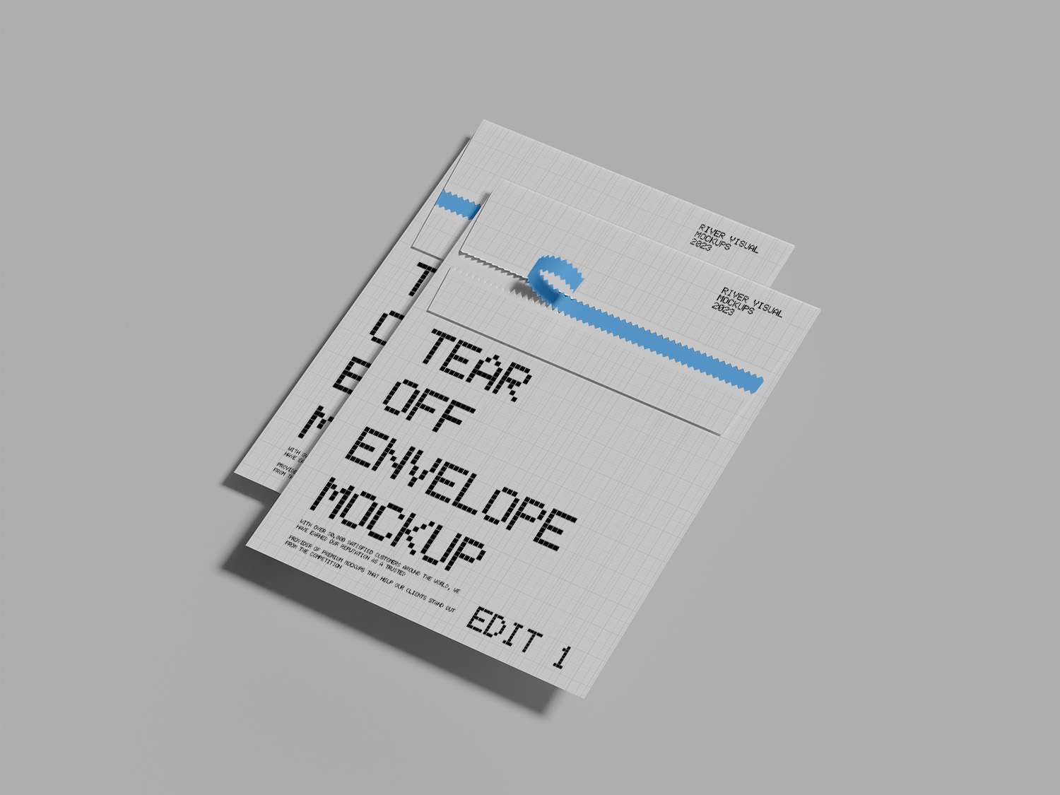 Tear off Envelope Free Mockup