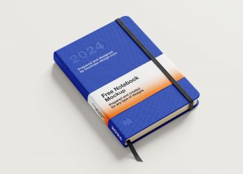 Thick Notebook Free Mockup