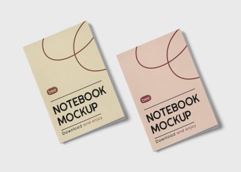 Thin Notebook Free Mockup