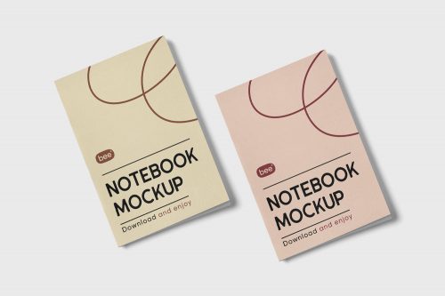 Thin Notebook Free Mockup