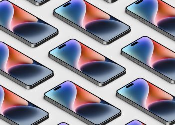 iPhone 14 Pro Max Grid Free Mockup